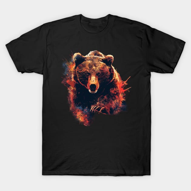 Grizzly Bear Territories T-Shirt by BoazBerendse insect